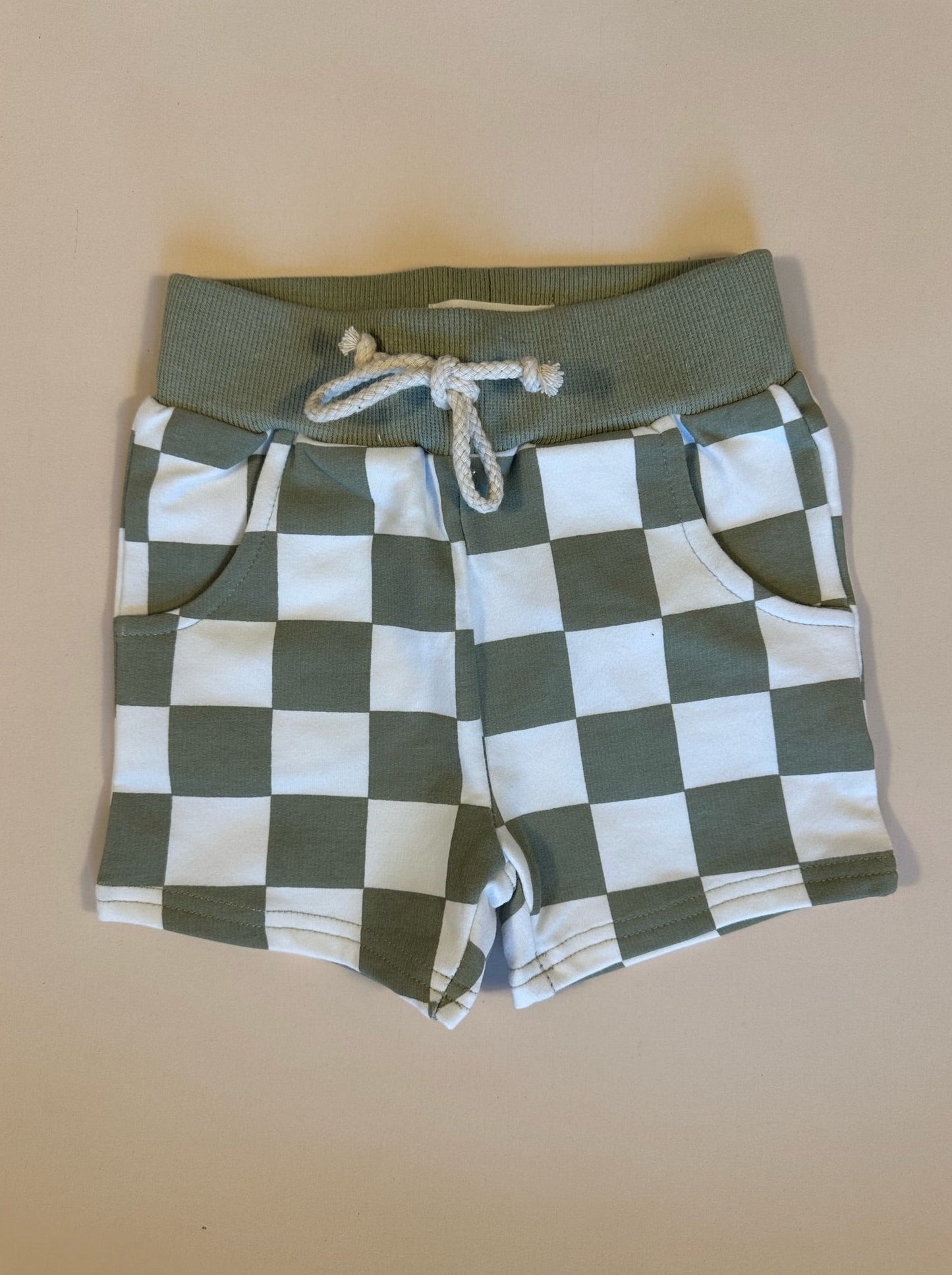 Noa Checkered Short - Green