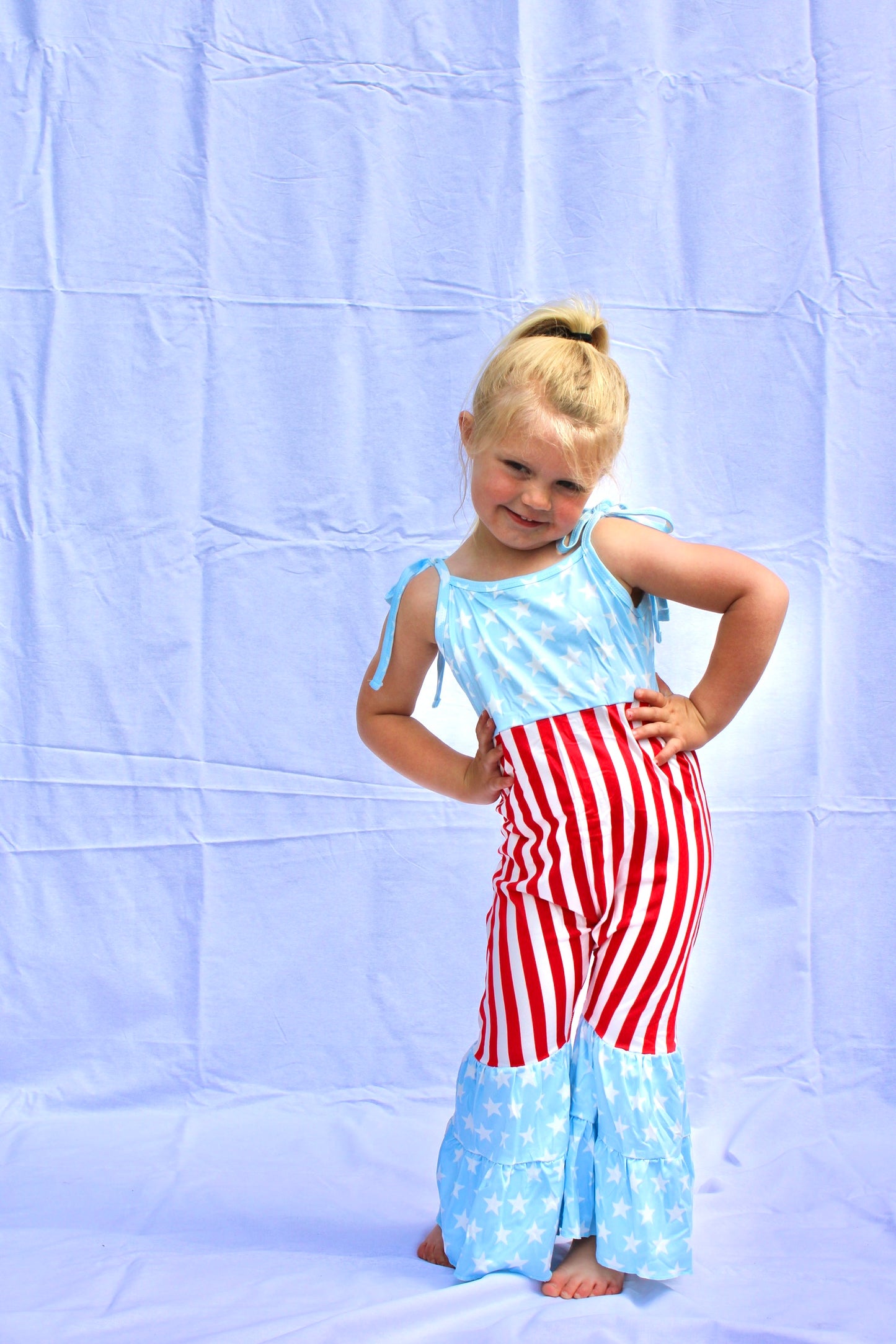 America Bell Bottom Romper