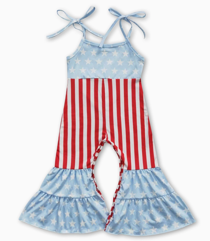 America Bell Bottom Romper