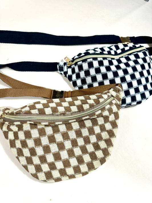 Checkered Belt Bag