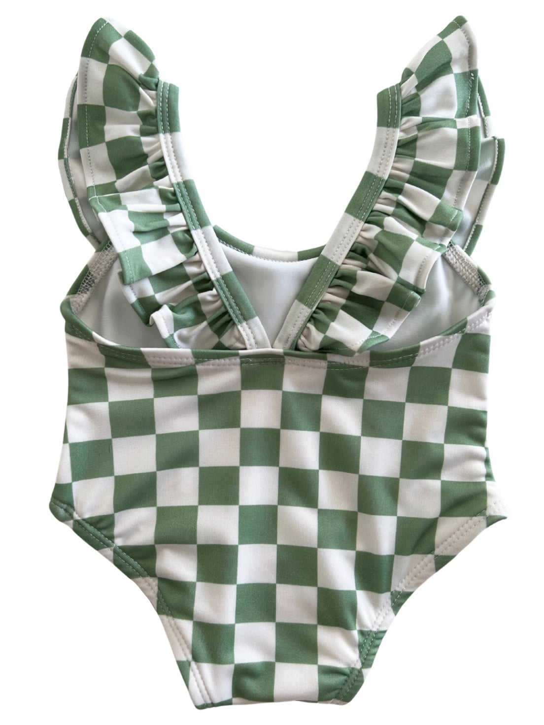 Lime Checkered Isla Swimsuit