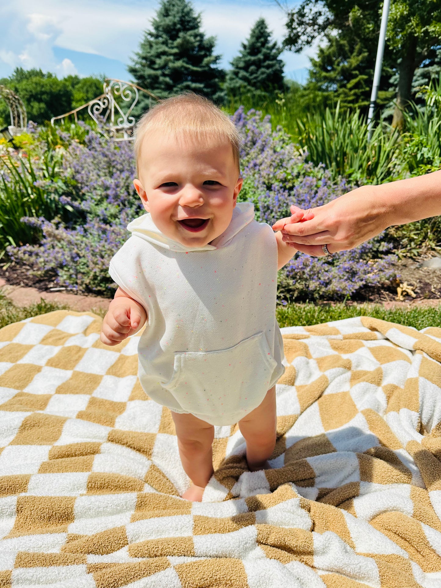 Confetti Hooded Romper